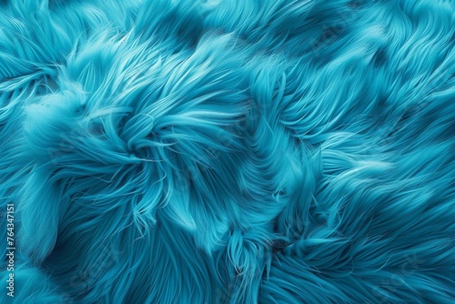 Vibrant aqua fur texture, high quality, detailed, realistic digital illustration