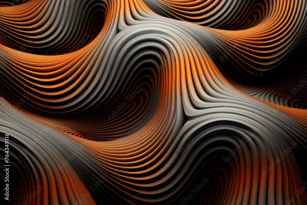 A fluid motion shot of a hypnotic 3D pattern morphing and shifting A fluid motion shot of a hypnotic 3D pattern morphing and shifting
