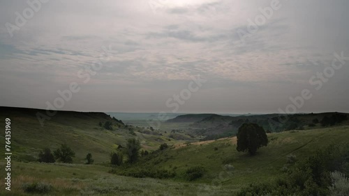 misty morning in the mountains