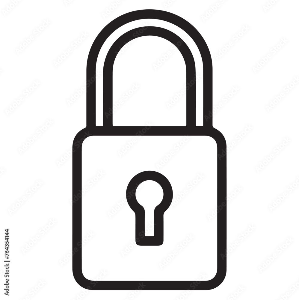 Lock Icon: Symbol Representing Security and Protection Lock Icon: Symbol Representing Security and Protection