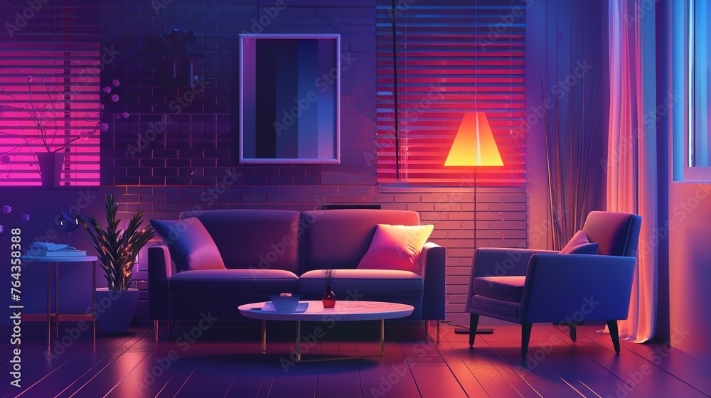 simple room interior design with artistic lighting simple room interior design with artistic lighting