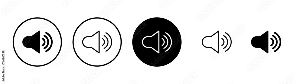 Speaker icon vector isolated on white background. Volume icon. Loudspeaker icon vector. Audio. Sound Speaker icon vector isolated on white background. Volume icon. Loudspeaker icon vector. Audio. Sound