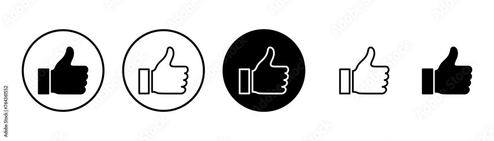 like icon vector isolated on white background. Thumbs up icon. social media icon like icon vector isolated on white background. Thumbs up icon. social media icon