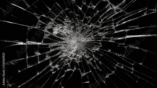 Texture broken glass with cracks © BACKART