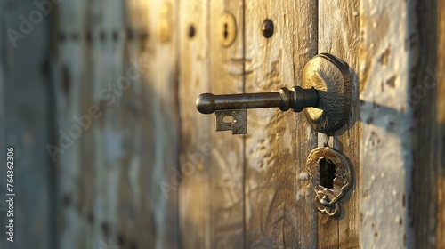 of a key unlocking a door marked 'Success,' symbolizing the idea of unlocking opportunities and gaining a competitive edge through strategic marketing initiatives