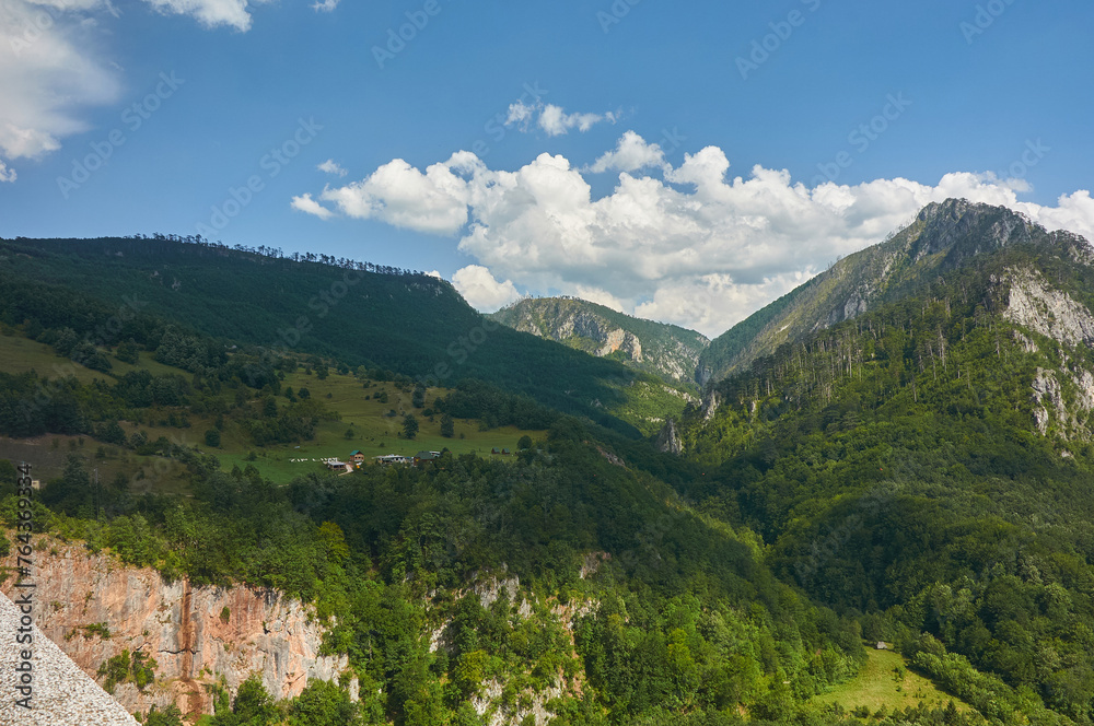 Montenegro. Canyon and Tara river. Europe travel.