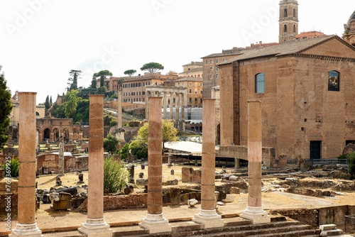 Panoramic Scenes of The Temple of Peace (Foro della Pace) in Rome, Lazio Province, Italy.