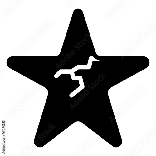 Dissatisfied icon, glyph icon style