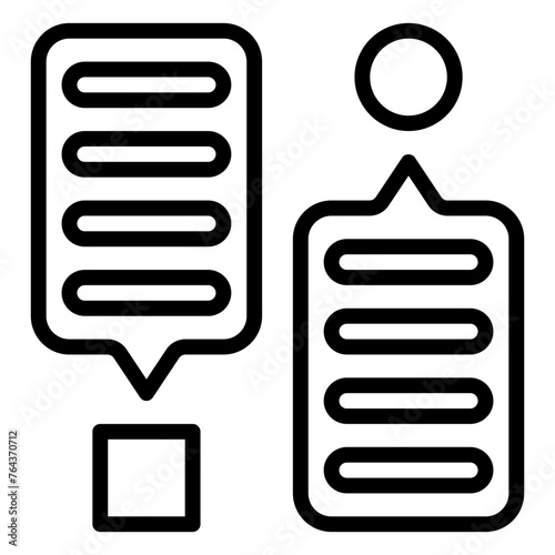 Suggestion icon, line icon style