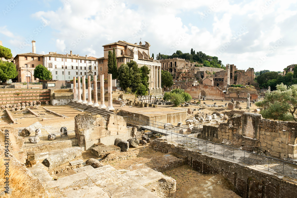 Panoramic Scenes of The Temple of  Peace (Foro della Pace) in Rome, Lazio Province, Italy.
