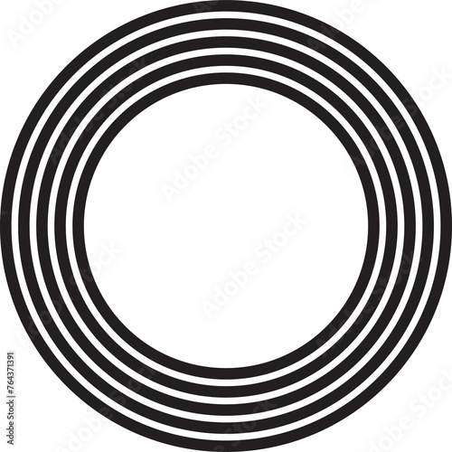 Concentric circle elements. Design geometric