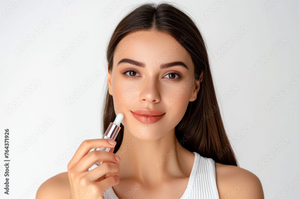 Beauty serum concept. Background with selective focus and copy space Beauty serum concept. Background with selective focus and copy space