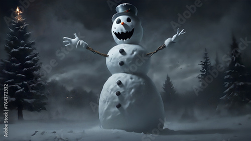 Sinister Snowman: Haunting New Year's Night