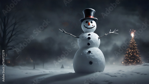 Sinister Snowman: Haunting New Year's Night