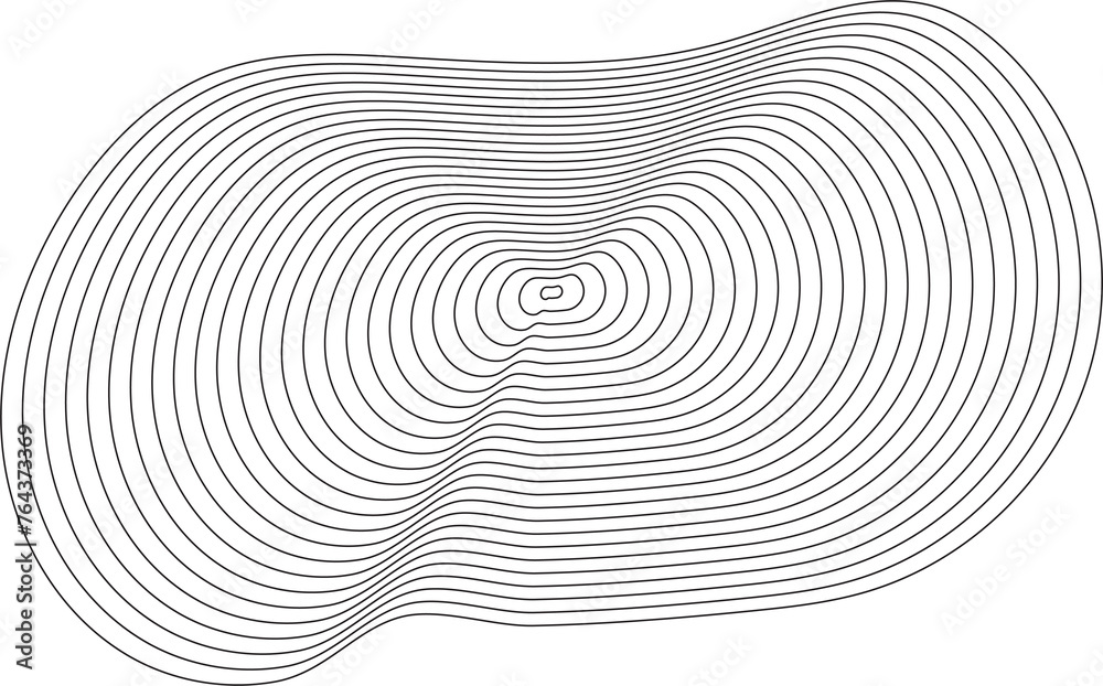 Liquid shape made of lines with blend effect. Modern elements Liquid shape made of lines with blend effect. Modern elements