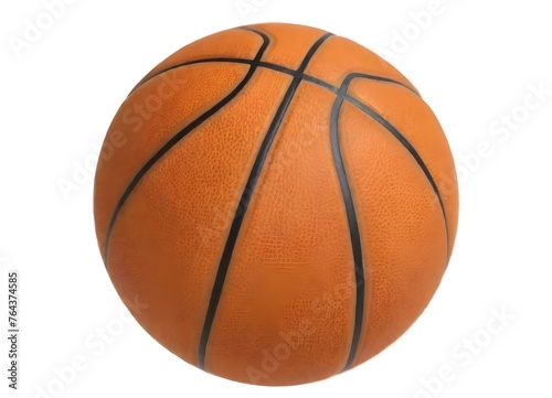 Basketball ball in blank background © Art Coloring