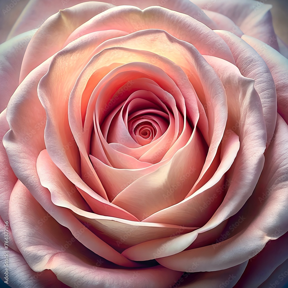 Nahaufnahme einer rosafarbenen Rose. Nahaufnahme einer rosafarbenen Rose.