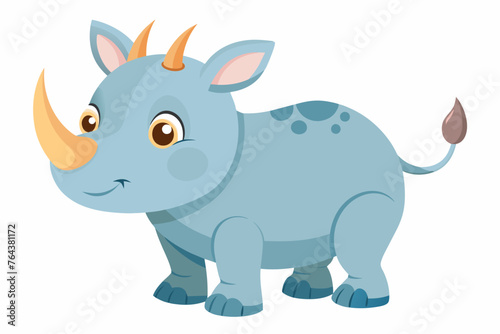 rhinoceros vector illustration © Shiju Graphics