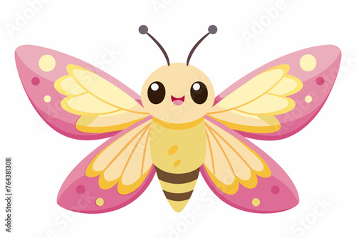 maple moth vector illustration