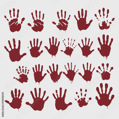 handprint silhouette collection © AinStory