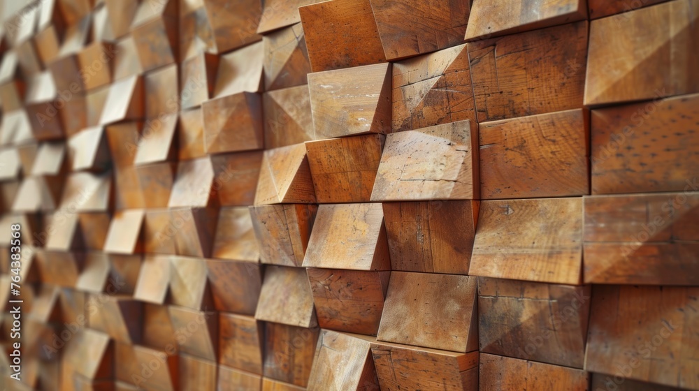 Warm toned wooden cubes pattern with a tactile texture for creative backgrounds and designs Warm toned wooden cubes pattern with a tactile texture for creative backgrounds and designs