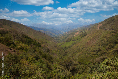 Landscape Via El Toyo-Cañas Gordas in Antioquia; Colombia. 