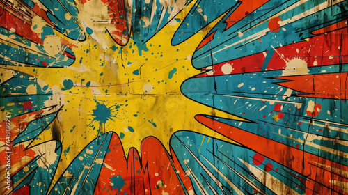 vintage style comic book background image 