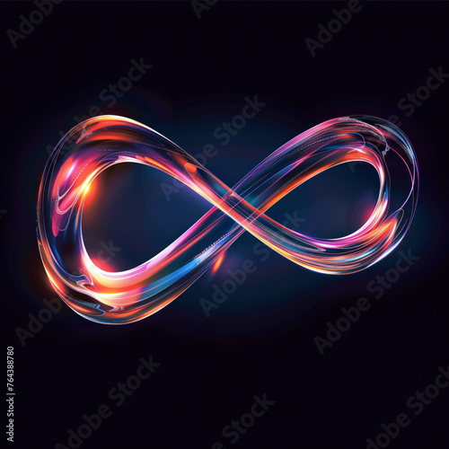 Infinity Sign Artistic Drawing, Generative AI