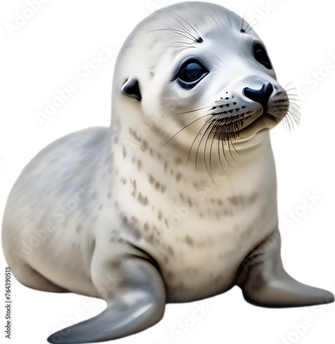 Watercolor painting of a cute quokka Seal  Pinnipedia .