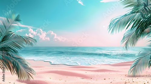 summer palm background concept