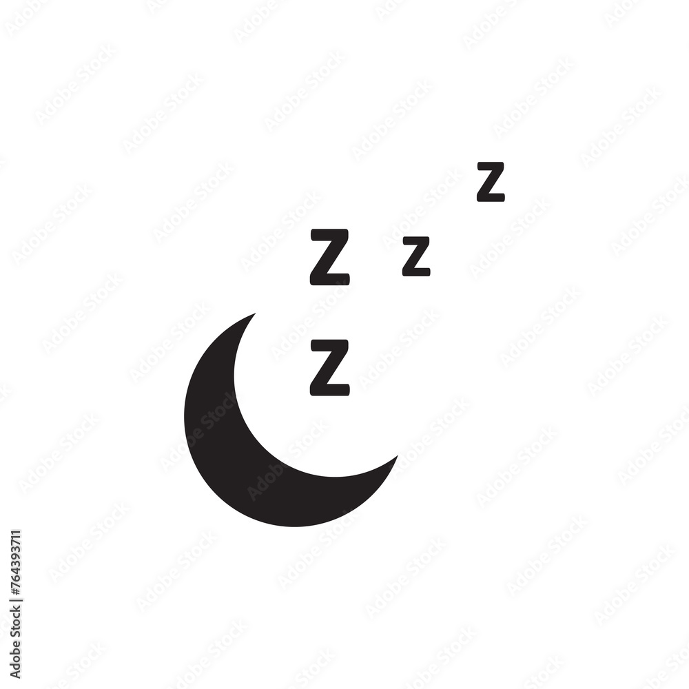 Snore icon simple flat vector illustration on white background..eps Snore icon simple flat vector illustration on white background..eps