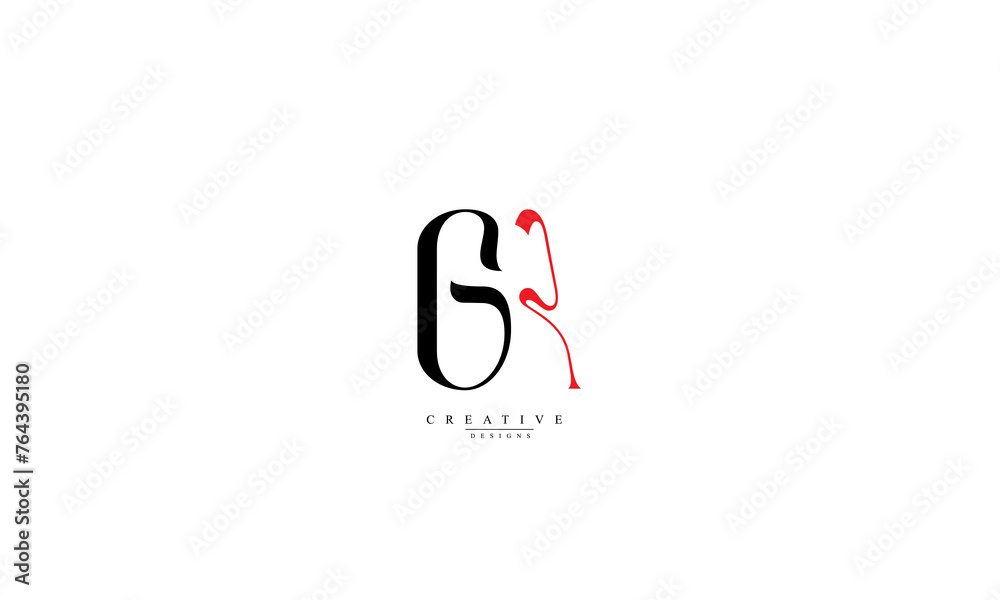 Alphabet letters Initials Monogram logo GA G A Alphabet letters Initials Monogram logo GA G A