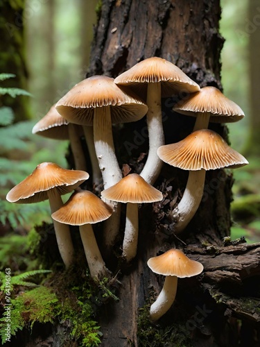 mushroom growing on the tree