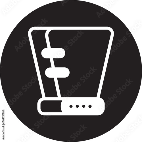 cone of shame glyph icon