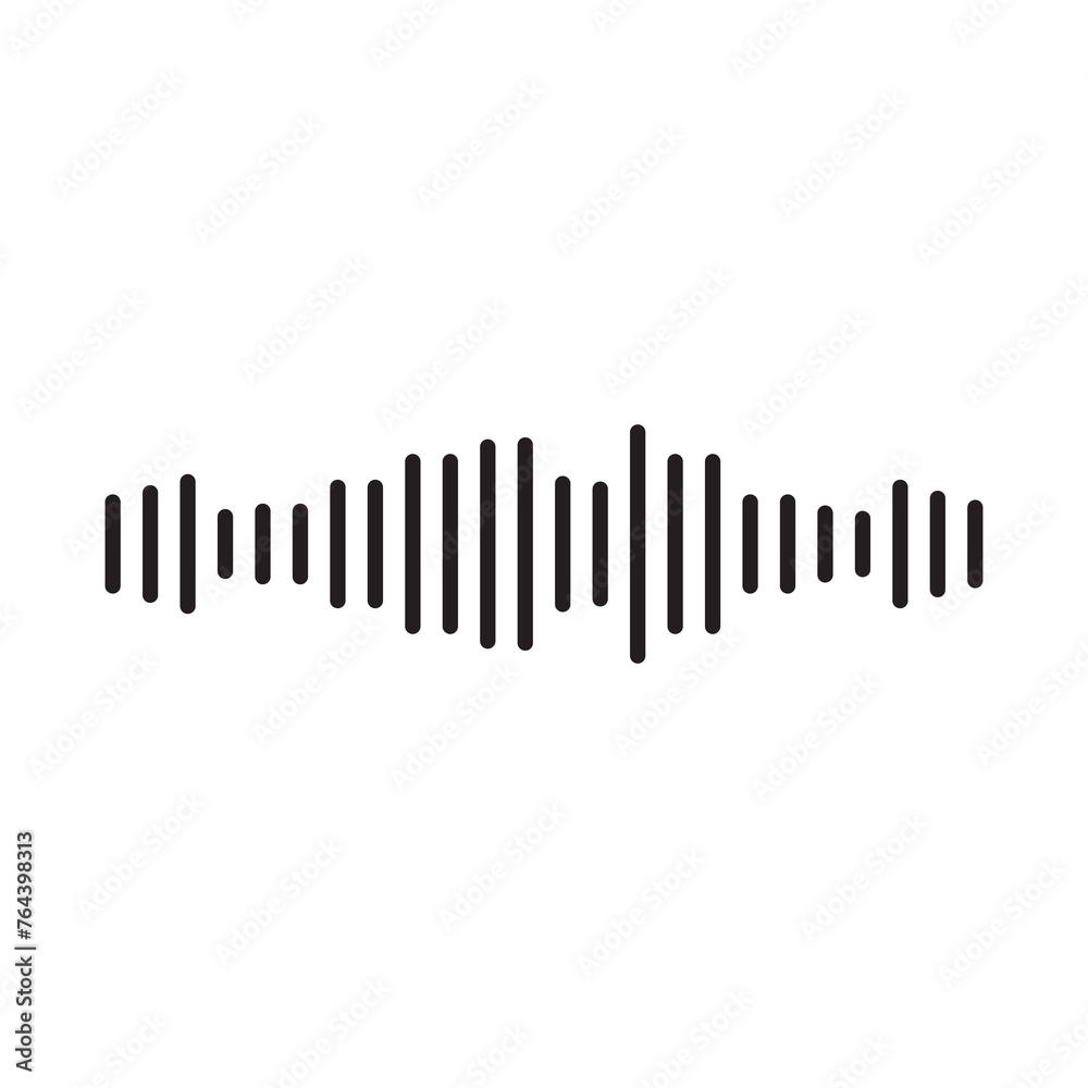 Sound signal icon simple flat vector illustration on white background..eps Sound signal icon simple flat vector illustration on white background..eps