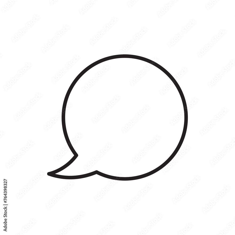 Speech icon vector flat liner illustration on white background..eps Speech icon vector flat liner illustration on white background..eps