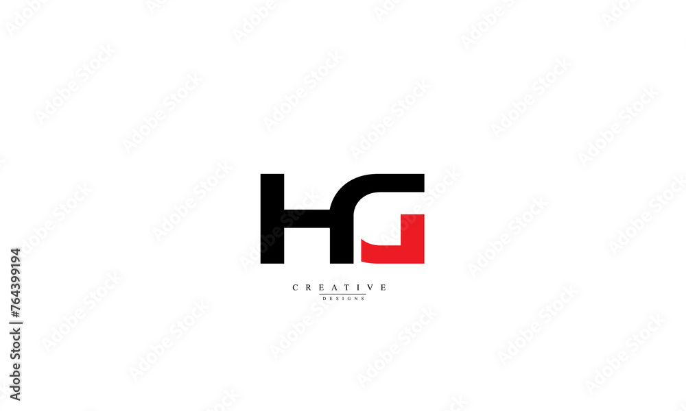 Alphabet letters Initials Monogram logo HG GH H G Alphabet letters Initials Monogram logo HG GH H G