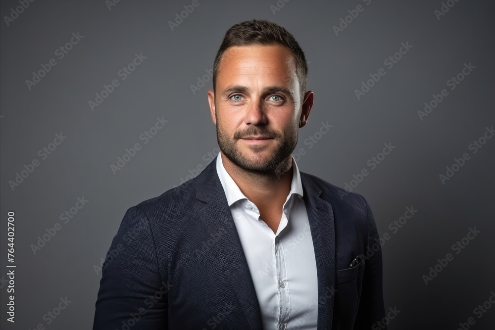 Portrait of a handsome young man over grey background. Men's beauty, fashion. Portrait of a handsome young man over grey background. Men's beauty, fashion.