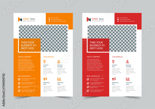Corporate Flyer Template | A4 | Print Ready photo