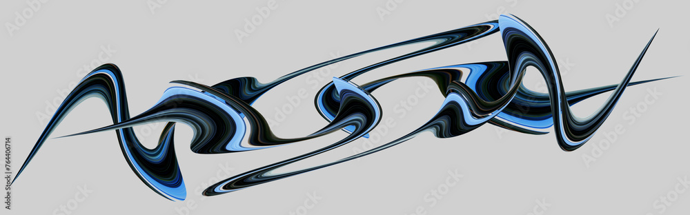 Curves graffite abstract graphic illustration