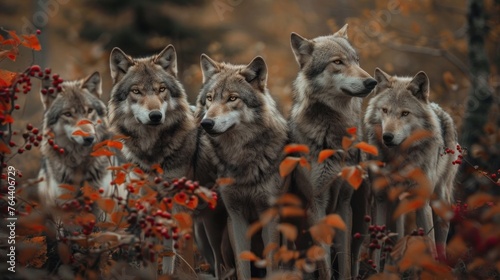 The background image shows a circle of wild wolf berries. © Emil