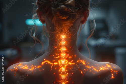 首の痛みに悩む女性 © CrioStudio