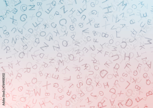 Alphabet pastel random decoration presentation background