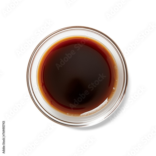 Worcestershire sauce isolated on white