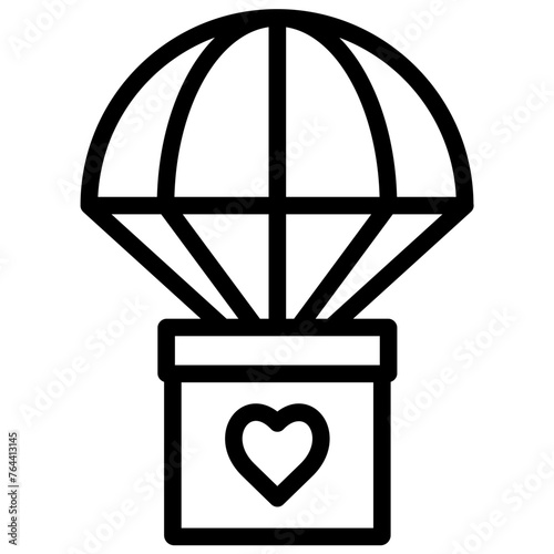 humanitarian icon illustration design with outline