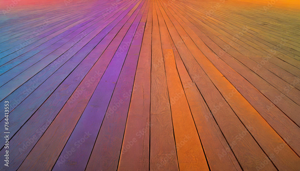 colorful parquet front view - obrazy, fototapety, plakaty 