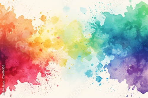 Rainbow Watercolor Background, Rainbow Watercolor Texture, Colorful Watercolor Background, Rainbow Texture Background, Watercolor Texture, AI Generative © Forhadx5