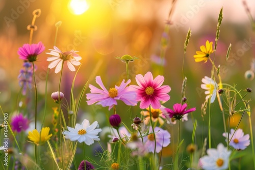 flowers summer background © megavectors