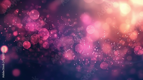 Abstract pink bokeh lights with blurred effect - Vibrant pink and purple bokeh lights with a soft blurred background creating a dreamy atmosphere