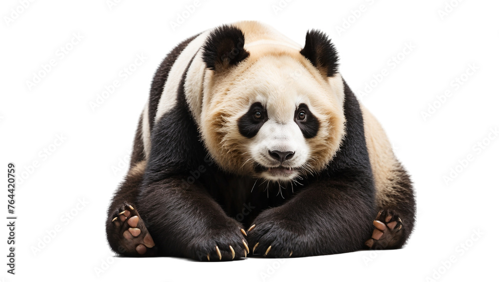 Fototapeta premium Panda isolated on transparent background